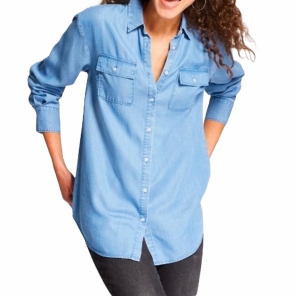 A New Day Dark Denim Button-down (like new)